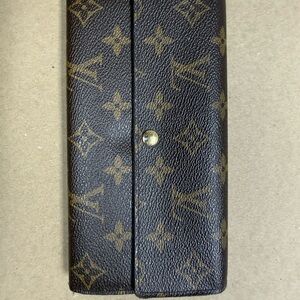 Louis Vuitton Brown and Tan Monogram Clutch, Sarah Wallet